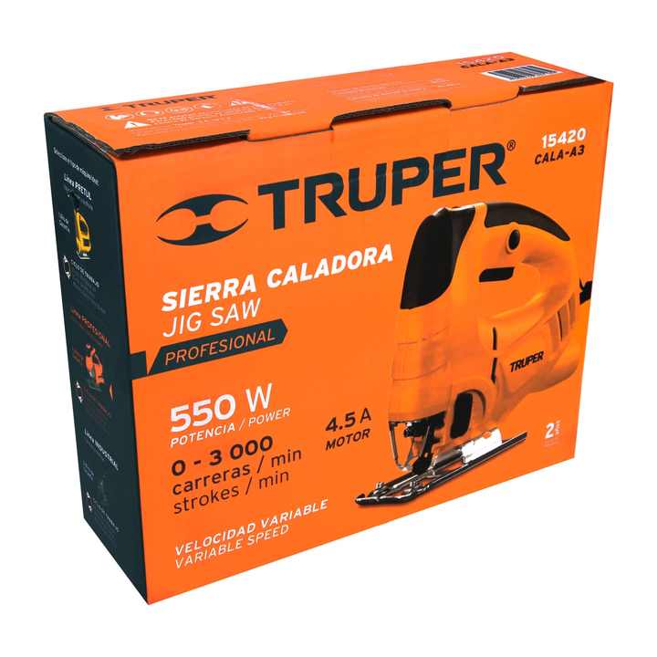 Truper CALA-A3 Professional Power Saw Heater 550W 5A Sierra