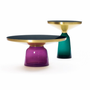 Bắc Âu hiện đại thép không gỉ Rose Gold Side bảng <span class=keywords><strong>Glass</strong></span> <span class=keywords><strong>Top</strong></span> bàn tròn cho phòng khách Trà Bàn cà phê đồ nội thất phòng ngủ - Product Image 6