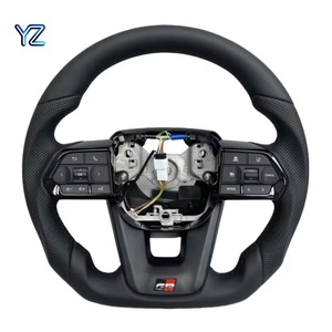 YZ <span class=keywords><strong>พวงมาลัย</strong></span>หุ้มหนังแบบปรับแต่งได้เหมาะสำหรับ Toyota Land Cruiser GR Prado LC250 Cruiser LC200 Hilux <span class=keywords><strong>Fortuner</strong></span> - Product Image 1