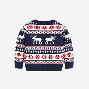 Pulls tricotés chauds en polyester/coton à manches longues pour l'automne et l'hiver, motifs animaux populaires, pour garçons et filles - Product Image 2
