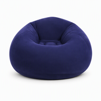 Fauteuil gonflable sphérique personnalisé en PVC floqué, épais et pliable, pour une personne, idéal pour dormir et se détendre (vente en gros)