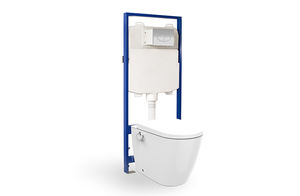 Hôtel salle <span class=keywords><strong>de</strong></span> bains mur suspendu double chasse d'eau, réservoir d'eau <span class=keywords><strong>de</strong></span> <span class=keywords><strong>toilette</strong></span> OEM caché, réservoir <span class=keywords><strong>de</strong></span> réservoir caché - Product Image 4
