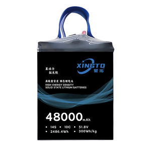 カスタマイズされた半固体リチウムバッター14S 51.8V 2846.4wh 48000mAh 9.1kg Lipoバッテリー用ビッグドローンUav - Product Image 2