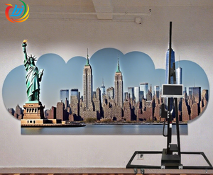 Trực tiếp để tường máy in UV tường máy in <span class=keywords><strong>3D</strong></span> UV dọc tường máy sơn - Product Image 4