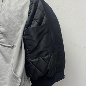 แจ็คเก็ตนักบินผู้ชายสไตล์ Y2K หรูหรา ปี 2025 แบบซิปคู่ แจ็คเก็ตสตรีทแวร์ลำลองแบบสองด้านสำหรับกิจกรรมกลางแจ้งในเมือง พร้อมฮู้ด - Product Image 2