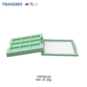 Boîtes en plastique vertes en gros pour palettes de fards à paupières, emballages faits main pour crèmes pour les yeux, fards à joues, maquillage, outils cosmétiques, usage industriel - Product Image 2