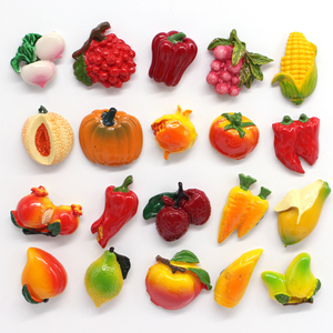 Aimants de réfrigérateur de fruits personnalisés fabricants de souvenirs Aimants de réfrigérateur banane Ananas Citron Orange Aimant de réfrigérateur - Product Image 2