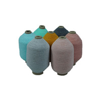 Le haut Spandex de polyester coloré par 1807575 élastique a couvert le fil à tricoter de chaussettes pour le tissage