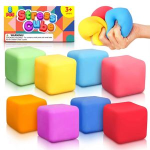 2024 Trends Slow Rising Nice Shape Stretch Sensory Soft Fidget Toy Squishy Anti-Stress Ice <b>Cube</b> Stress Ball Toys - Product Image 1