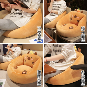 Hot Sales Capivara Half-pack Almofada Soft Preguiçosa Sofá Animal Almofada Recheada Sala de estar Sofá Preguiçoso Cadeira - Product Image 6