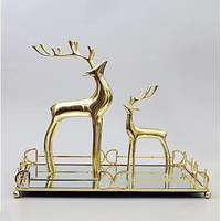 Plateaux en métal doré de luxe, plateau à gâteau, plateau à dessert, plateau à fruits, plateaux rectangulaires et ronds en métal, plateaux de décoration pour mariage, fête, maison