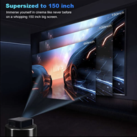 Nouveau projecteur portable Funphenix C5-Pro 20000 Lumens Full HD 1080P 4K LED LCD pour cinéma maison, Android Smart, éducation, HIFI Stéréo