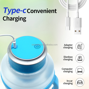Mixeur à fruits portable de grande capacité 2000 ml avec recharge USB, bouteille de mixeur électrique portable - Product Image 5
