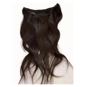 Bạc màu xám xoăn lượn sóng phần mở rộng tóc ẩn vô hình Dây Cá dòng tóc mở rộng - Product Image 2