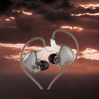 Earphone KZ EDC PRO Dynamic In-Ear Berkabel Antarmuka 3.5mm HI-FI Stereo Bass untuk Olahraga dan Gaming, Desain Pas di Telinga, Bahan Plastik