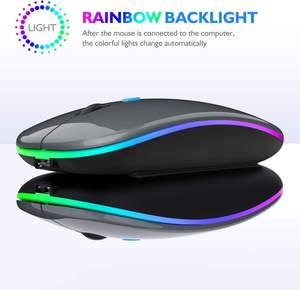 Souris d'ordinateur sans fil rechargeable RGB optique 2,4 GHz avec récepteur USB pour ordinateur portable PC - Product Image 6