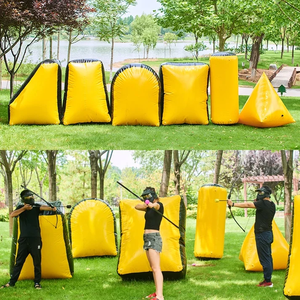 Conjunto de Búnkeres Inflables Personalizados para Paintball, Arena de Juego de Tiro al Aire Libre de PVC, Búnkeres Inflables Portátiles para Paintball y Tiro con Arco - Product Image 1