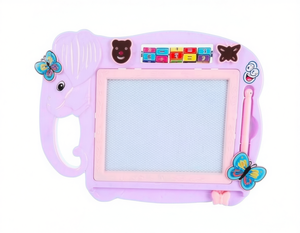 Tavola da disegno a forma di elefante, giocattolo da disegno in plastica da 15 pollici per ragazze dai 2 ai 4 anni, tema animali e natura - Product Image 1