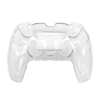 Coque transparente blanche pour manette PS5, étui transparent en cristal pour manette PS5 ou coque PC pour manette PS5