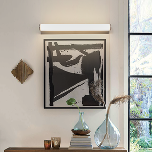 Modern LED Wall Lamp White Rectangular Aluminum Bathroom <b>Vanity</b> <b>Light</b> 3500K Warm White Dimmable Wall-Mounted Fixture - Product Image 3