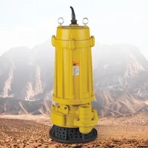 高压渣浆泵黄色污水潜水泵带过滤器高扬程脏水泵50米4KW高度矿井泥浆