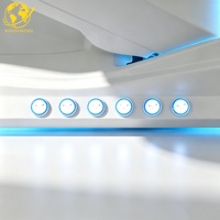 Table de massage électrique à levage hydraulique réglable à 3 moteurs |   Lit de beauté pour spa facial, tatouage et extensions de cils avec lumière LED pour salon