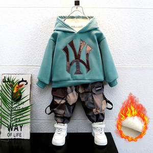 <span class=keywords><strong>Pantalon</strong></span> de camouflage pour garçons, automne et hiver, avec ensemble en <span class=keywords><strong>velours</strong></span>, ensemble d'automne profond, ensemble de sport pour enfants, ensemble 2 pièces - Product Image 1