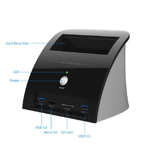 Nhà Sản Xuất Ban Đầu 2.5 3.5 HDD SSD SATA Vịnh Duy Nhất Docking Ổ Đĩa Cứng Bao Vây Đầu Đọc Thẻ SD - Product Image 2