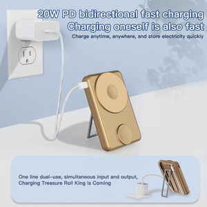 Cargador Magnético Inalámbrico de 10000mAh para <span class=keywords><strong>Apple</strong></span> <span class=keywords><strong>Watch</strong></span>, Cargador Rápido para iPhone, Samsung, Xiaomi, Batería <span class=keywords><strong>Externa</strong></span> para Móviles - Product Image 2