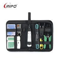 Kit de herramientas de red combinación de crimpadora de cable de red fuente de alimentación manual al por mayor y juego de herramientas manuales para el hogar
