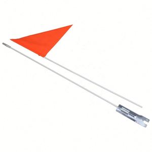 Bandera de Motocicleta para Exteriores con Diseño Seguro y Poste de Fibra de Vidrio Personalizable 2024, Decoración para Niños y Adultos, Altura Ajustable - Product Image 1