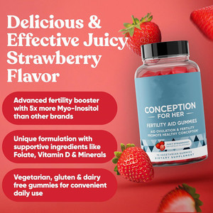 La fertilità Gummies integratore di fertilità delle donne con inositolo acido folico nutrienti essenziali ormone bilanciamento vitamine gommose - Product Image 4