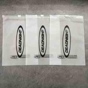 Biodegradable Frosted PVC Zipper T-shirt Plastic Cloth Packaging <b>Bag</b> logo - Product Image 3