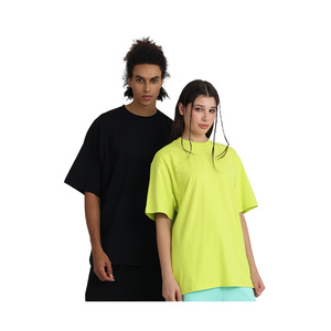 High Quality 100% <strong>Cotton</strong> Blank Men's T-shirts Heavyweight Plain Casual Tshirt Printing Custom T Shirt For Men - Product Image 3