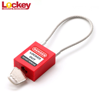 Cadenas de sécurité à câble long en acier inoxydable KA KD 175 mm, cadenas durable à clé, verrouillage d'équipement industriel, certification CE