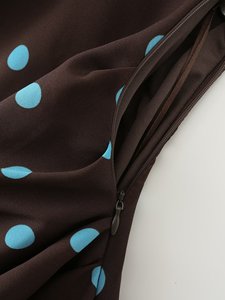 MYST&ZA Abbigliamento Donna Primavera 2026 Nuova Moda Sexy <span class=keywords><strong>Abito</strong></span> <span class=keywords><strong>Mini</strong></span> a <span class=keywords><strong>Pois</strong></span> con Scollo Drappeggiato e Schiena Scoperta 3564051 - Product Image 4