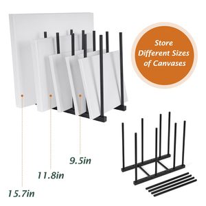 JH-Mech présentoir de stockage d'œuvres d'art avec roues double face 40 étagères support de séchage horizontal bon marché en métal mobile - Product Image 4