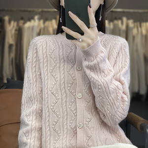 Cardigan in Cashmere Lavorato a Maglia per Donna, Nuovo Modello Autunno-Inverno, Popolare Maglione di Alta Gamma - Product Image 6