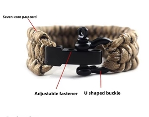 Outdoor Camping Survival <b>Bracelet</b> <b>Men</b> Climbing Sport Parachute <b>Cord</b> Adjustable Buckle Friendship <b>Bracelets</b> Male - Product Image 6