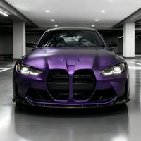 Film de protection de carrosserie de voiture en vinyle PET mat violet nuit 1,52x15m, anti-rayures, auto-réparateur, pour la vente en gros et le commerce