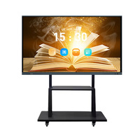 Pantalla Interactiva Inteligente 4K UHD de 65 y 86 Pulgadas, Android Windows, Pantalla Táctil de 40 Puntos, Pantalla para Conferencias y Reuniones con Ranura OPS