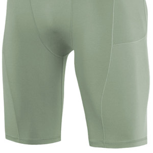 Shorts de compression respirants à séchage rapide pour homme, couleur unie, design tendance, taille mi-haute élastique, style streetwear décontracté. - Product Image 6