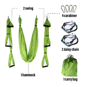 أرجوحة يوغا هوائية ثقيلة التحمل من كانغسونغ للبالغين، مضادة للجاذبية، مع مشابك وحبال دايز، سعة تحمل 220 رطل - Product Image 2