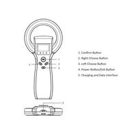   Lector de Etiquetas RFID HID de 134.2KHz, Escáner Inalámbrico de Microchip Portátil para Teléfono
