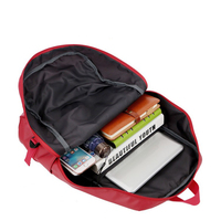Sac à dos de campus imperméable 600D sac à dos unisexe hommes femmes noir doublure en polyester sac à dos d'école de voyage pour étudiant