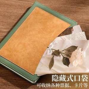 สมุดบันทึกธุรกิจแบบกำหนดเอง Lx-0929 ปกหนังเย็บด้าย ทำมือ กระดาษดาหลิน เวินโจว ของขวัญสำหรับสำนักงาน พร้อมโลโก้ - Product Image 2