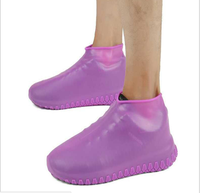 Couvre-chaussures en silicone antidérapant réutilisable de couleur personnalisée, imperméable, bottes de pluie pour l'automne et toutes les saisons, utilisation unisexe