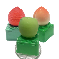 Vente en gros OEM de sucettes glacées 3D en forme de fruits (mangue, avocat, fraise, chocolat) 75g, boîte de 12 pièces