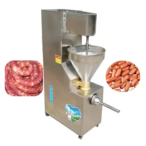 Op Maat Gemaakte 30 Lt Elektrische Automatische Kleinschalige Hydraulische Vacuüm Hotdog Worst Vuller Vulmachine Voor Verkoop