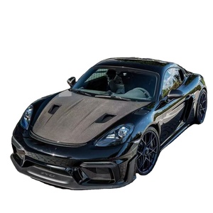 Componenti Auto in Materiale PP, Kit Carrozzeria Stile GT4RS con Paraurti Anteriore, Paraurti Posteriore, Labbro Anteriore e Spoiler Posteriore in Fibra di Carbonio a Secco per <span class=keywords><strong>Porsche</strong></span> <span class=keywords><strong>718</strong></span> - Product Image 1